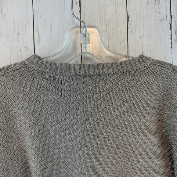 VTG St. Croix Knits Taupe/Black/Red Abstract Grandpa Crewneck Sweater Size Large - Picture 10 of 13